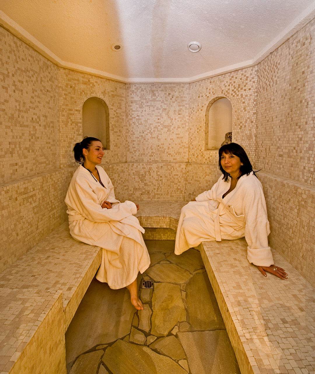 Sauna e bagno turco dell'hotel